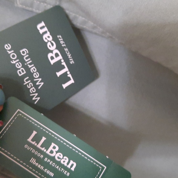 NWT L.L.BEAN FADED SAGE SUNWASHED CANVAS W'S PLUS SHORT PANTS SZ 3W - Picture 7 of 12